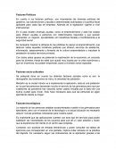 Factores Políticos
