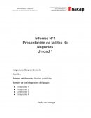 Presentación de la idea de negocios