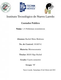 PROBLEMAS ECONOMICOS. Página 1