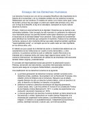 Ensayo de los Derechos Humanos