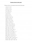 Ecuaciones enteras de primer grado