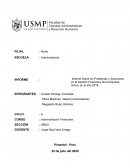 Informe Sobre los Problemas y Soluciones en la Gestión Financiera de la empresa Gloria, en el año 2018