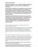 Declaración de voluntad