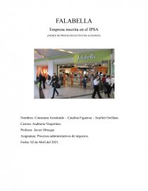 EMPRESA FALABELLA. Página 1