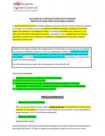 PROYECTO DE CONSULTORÍA EN RECURSOS HUMANOS. Página 1