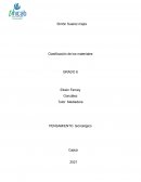 Clasificación de los materiales