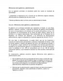 Diferencias entre gobierno y administración