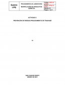 Actividad aprendizaje manejo de productos quimico.Trasvase