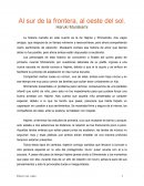 Al sur de la frontera, al oeste del sol
