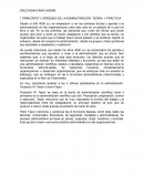 PRINCIPIOS Y ORÍGENES DE LA ADMINISTRACIÓN: TEÓRIA Y PRÁCTICA