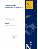 NEGOCIACIONES Y RESOLUCIÓN DE CONFLICTOS