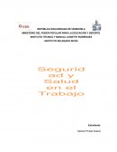 Seguridad y Salud en el Trabajo