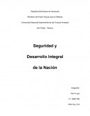 Seguridad y desarrollo integral de la nacion