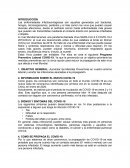 MODELO DE PROGRAMA PREVENTIVO DE COVID-19 EN UNA PEQUEÑA EMPRESA
