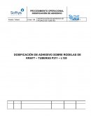 PROCEDIMIENTO OPERACIONAL DOSIFICACIÓN DE ADHESIVO