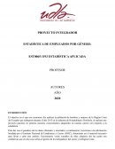 PROYECTO INTEGRADOR ESTADÍSTICA DE EMPLEADOS POR GÉNERO