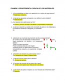 Examen ciencia de materiales