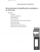 Herramientas de planificación estratégica y de dirección
