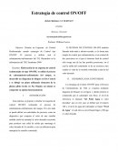 Estrategia de control ON/OFF