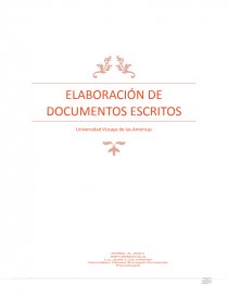 Elaboracion de documentos escritos. Página 1