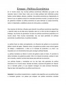 Ensayo - Política Económica
