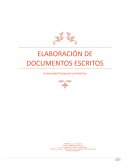 Elaboracion de documentos escritos