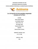 La corrupción de las grandes empresas mineras en el Perú