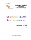 FUNDAMENTOS BASICOS DE LA COMUNICACION