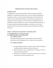 Programacion No lineal Fraccional. Página 1