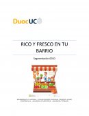 Conformacion de empresa segmentacion