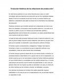 Evolucion historica relacioness de produccion