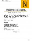 Diseño de una base de datos para la mejora del proceso de ventas de la empresa Caxas Beer