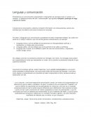 Lenguaje y comunicación