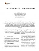 TRABAJO DE ELECTROMAGNETISMO