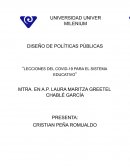 Lecciones del COVID-19 para el sistema educativo