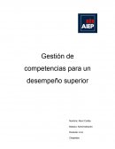 Gestión de competencias para un desempeño superior