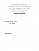 Marketing. Ensayo de Multilatinas