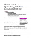 Marco legal de las relaciones comercial