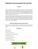 PRESUPUESTO DE UNA FAMILIA