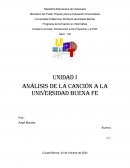 Análisis de la canción a la Universidad buena fe