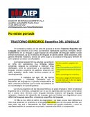 TRASTORNO ESPECIFICO DEL LENGUAJE