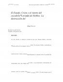 El Estado, Cristo y el vientre del cocodrilo*Leviatán de Hobbes