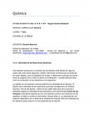 Velocidad de las Reacciones Químicas