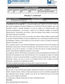 INICIO DE PROYECTO - PROJECT CHARTER