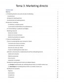 El Marketing Directo como parte del plan de Marketing