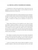 Comunicación en tiempos de pandemia