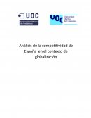 Análisis de la competitividad de España en el contexto de globalización