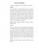 Antecedentes y Evolución del Proceso Investigativo