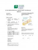 LEY DE OHM: RESISTENCIA, RESISTIVIDAD Y MATERIALES