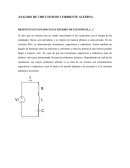 ANALISIS DE CIRCUITOS DE CORRIENTE ALTERNA. RESPUESTA EN ESTADO ESTACIONARIO DE ELEMTOS R, L, C